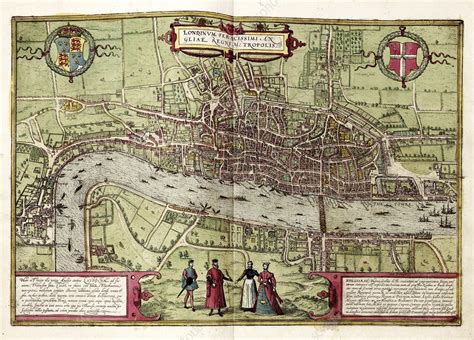 tudor stre|map of 16th century london.